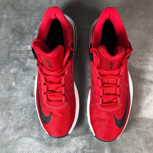 Nike Air Max Infuriate 2 Men's Sz 10.5 Red Basketball Sneakers Excellent Clean - Picture 5 of 7